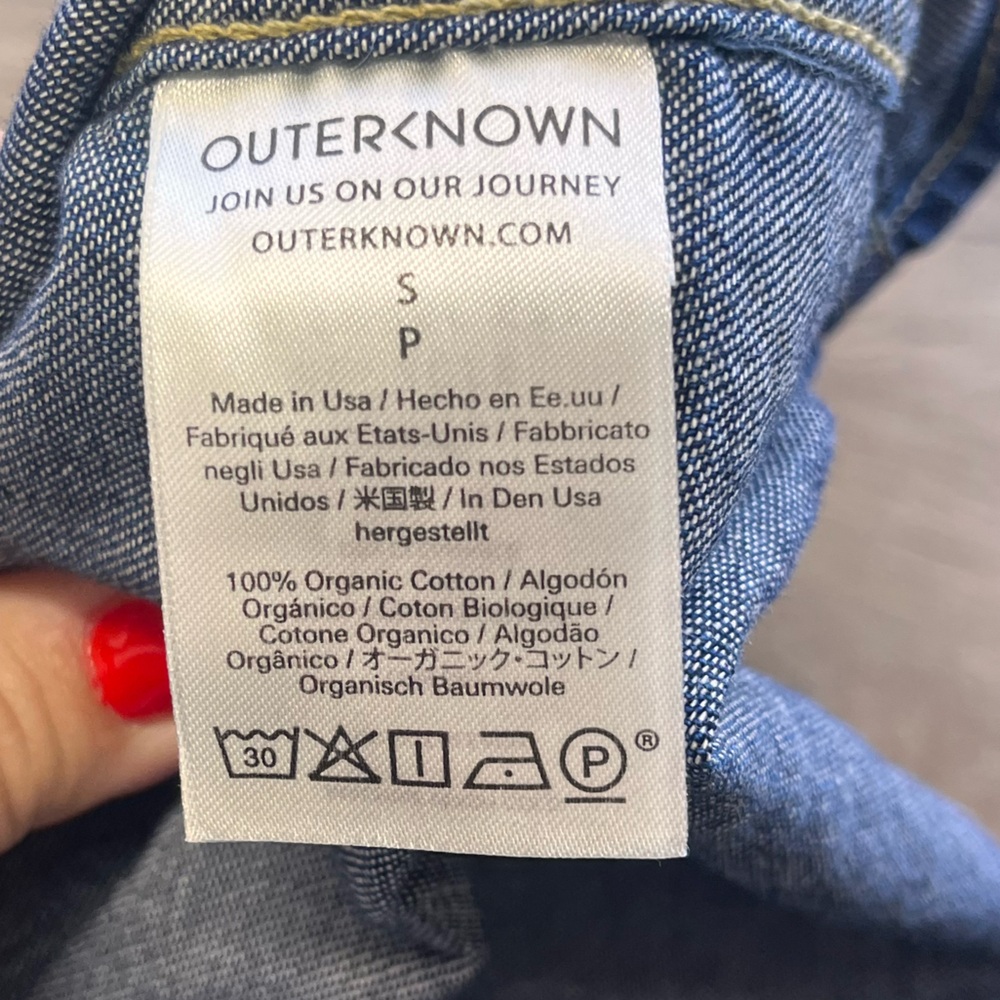 Outerknown chambray button down top size small‎ N… - image 6